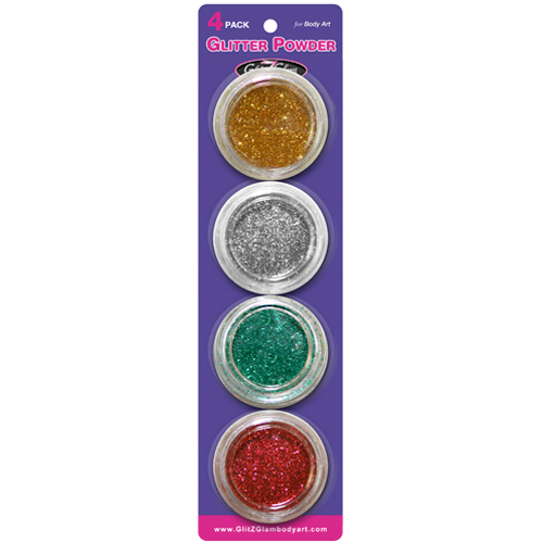 Glitter for Temporary Tattoos - Christmas Designs Cosmetic Glitter