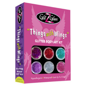 glitter tattoo kit things with wings LR